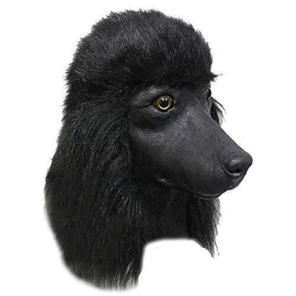3496 Realistic Latex Animal Dog Head Mask Poodle Adult Halloween Cosplay